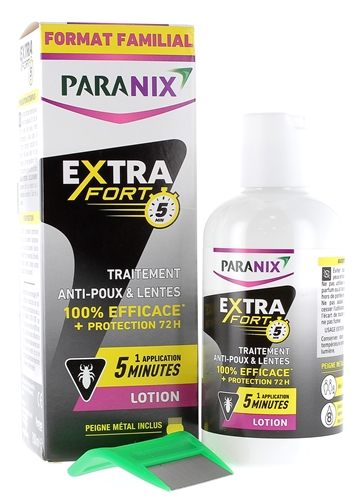 Extra Fort Lotion anti-poux & lentes Paranix - traitement contre les poux