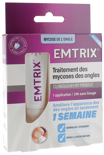 Traitement mycose de l’ongle Emtrix - tube de 10ml