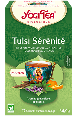 Tulsi Sérénité infusion bio Yogi Tea - boîte de 17 sachets