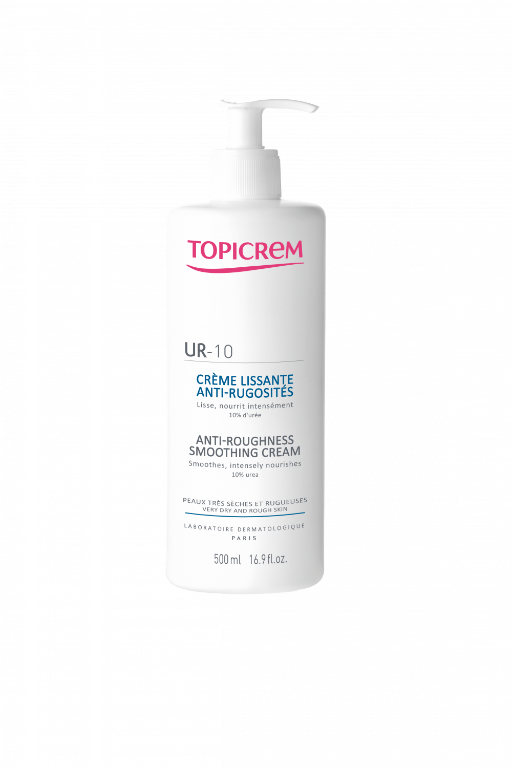 UR-10 Crème lissante anti-rugosités Topicrem - flacon de 500 ml