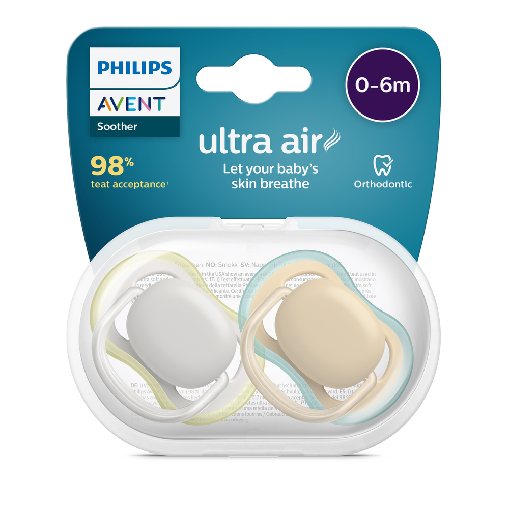 Ultra Air Sucette 0-6 mois Philips Avent - lot de 2 sucettes