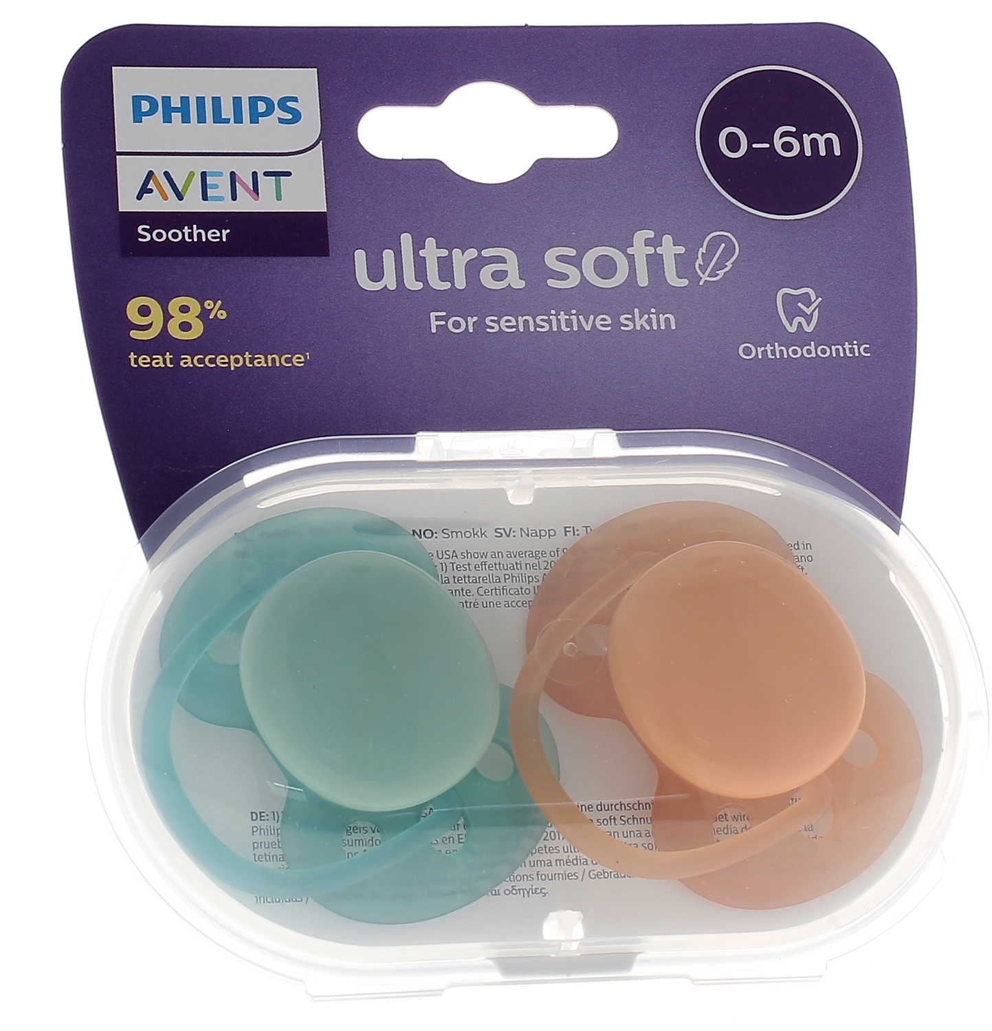 Ultra Soft Sucette 0-6 mois Philips Avent - sucette bébé