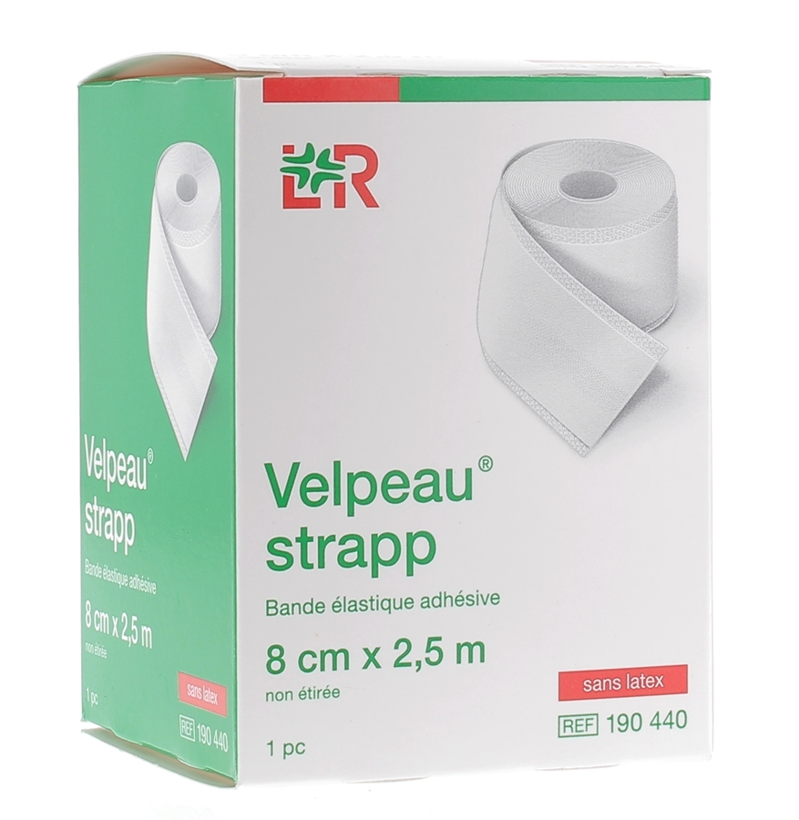 BANDE ADHESIVE VELPEAUSTRAPP 2.5 m x 3 cm - Pharmacie en ligne