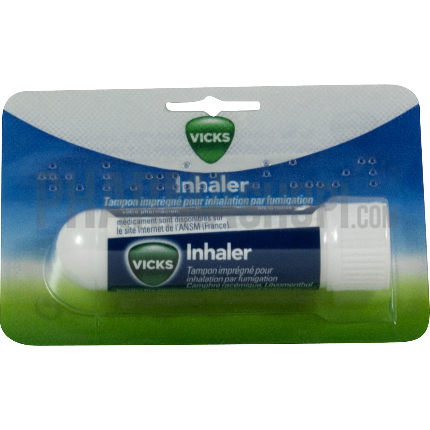 Vicks inhaler tampon imprégné pour inhalation par fumigation - boîte de 1 tampon