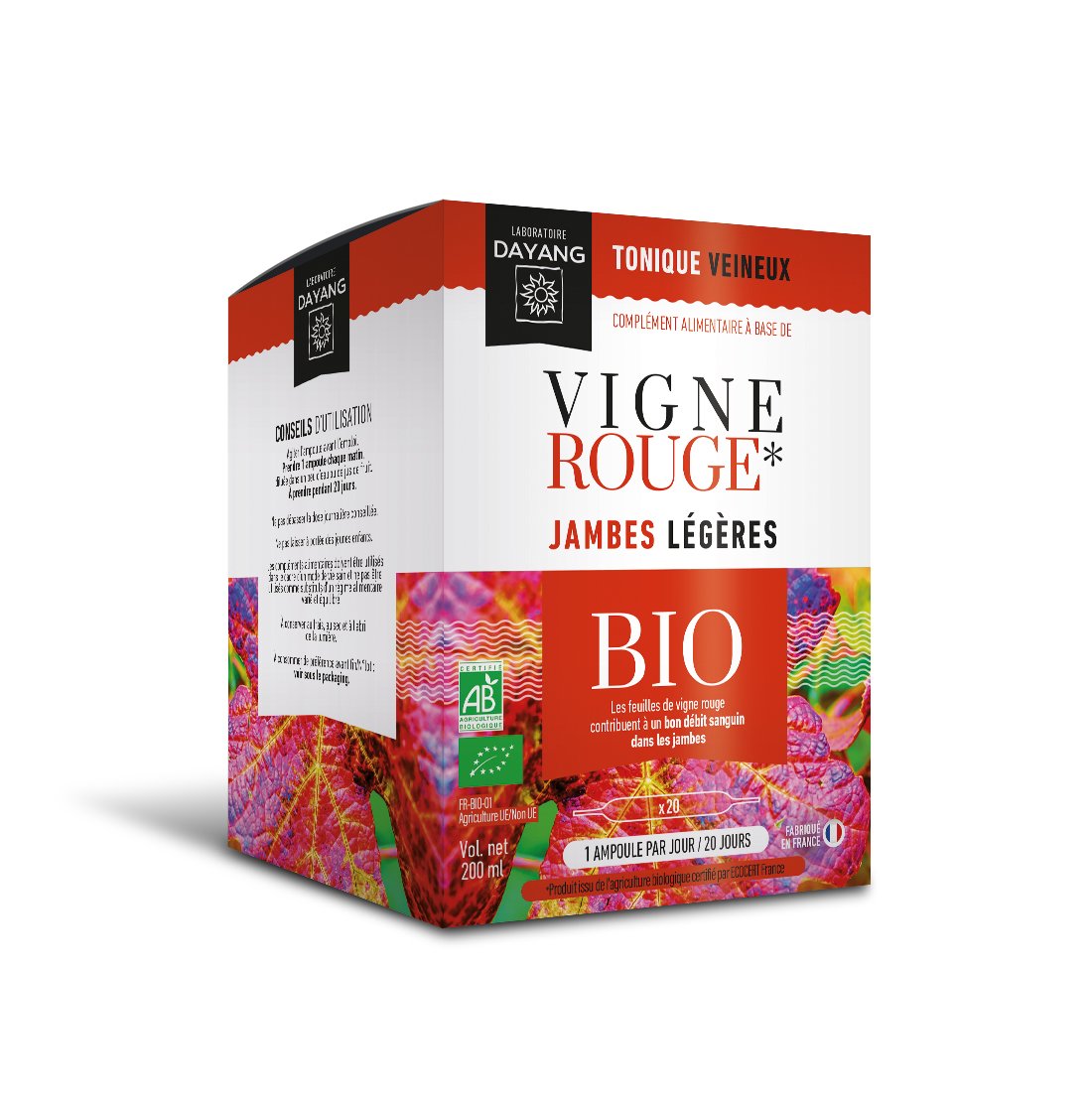 Ampoules De Vigne Rouge Bio – Gph Diffusion – 20 Ampoules – Complément Alimentaire