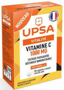 Vitalité Vitamine C 1000 mg UPSA - boîte de 20 comprimés