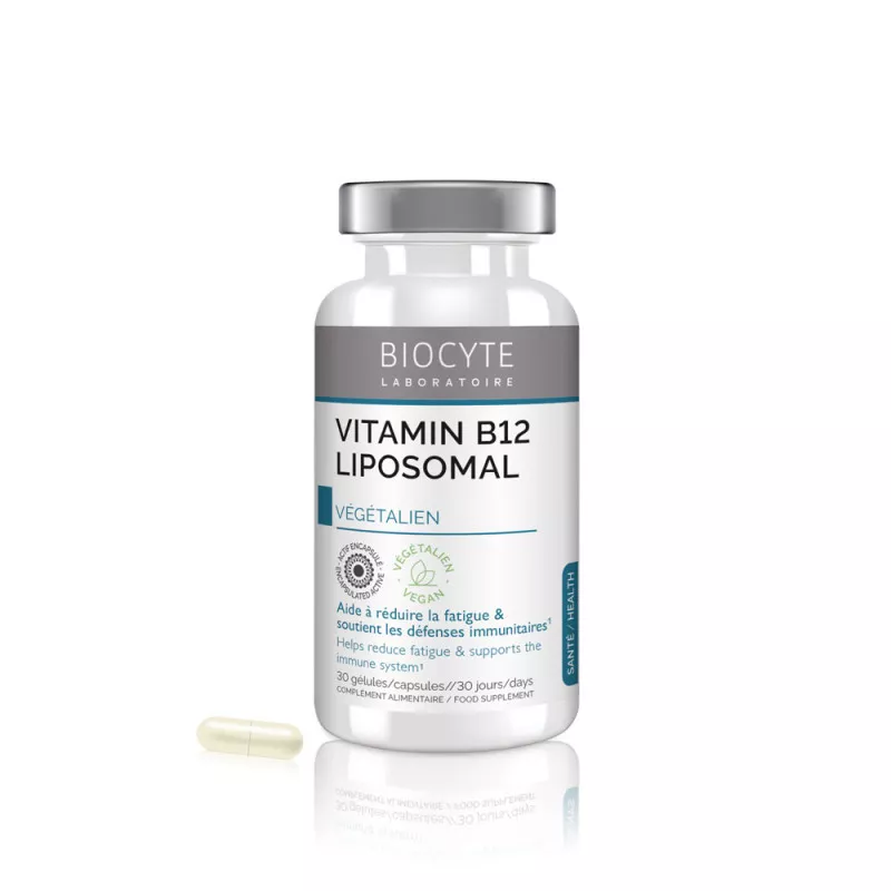 Vitamine B12 Liposomal Biocyte - pot de 30 gélules