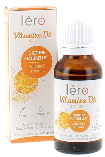 Vitamine D3 Léro - flacon de 20 ml
