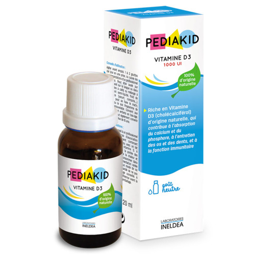 Vitamine D3 Pediakid - flacon compte-goutte de 20 ml