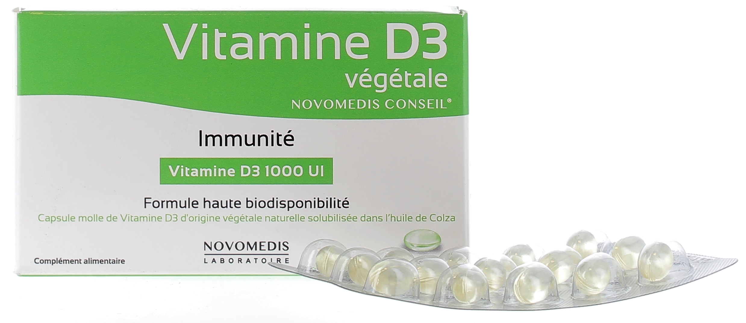 Vitamine D3 végétale Fadiamone - boîte de 30 capsules molles