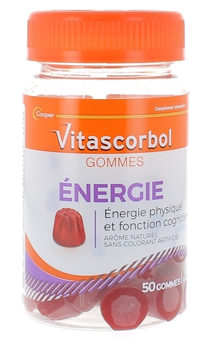 Vitascorbol Gommes énergie Cooper - pot de 50 gommes