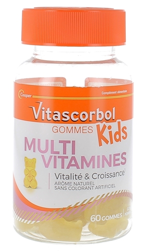 Vitascorbol Gommes multivitamines kids Cooper - pot de 60 gommes