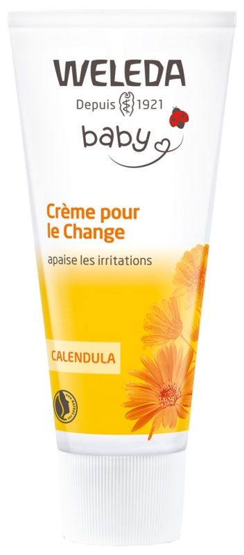 Crème pour le change au Calendula bébé Weleda - tube de 75 ml