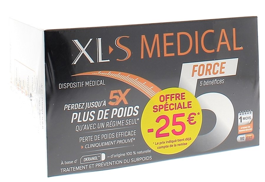 XL-S medical force 5 - boîte de 180 gélules