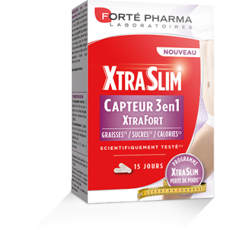 XtraSlim Capteur 3 en 1 XtraFort Forté Pharma - boîte de 60 gélules