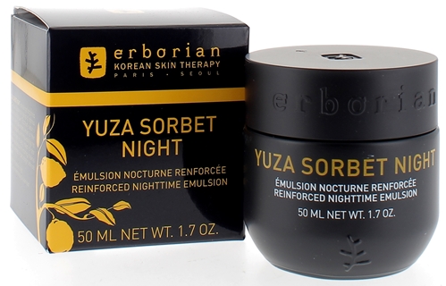 Yuza Sorbet Night émulsion nocture renforcée Erborian - pot de 50 ml