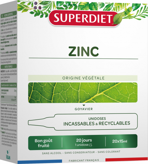 Zinc Superdiet - boîte de 20 unidoses