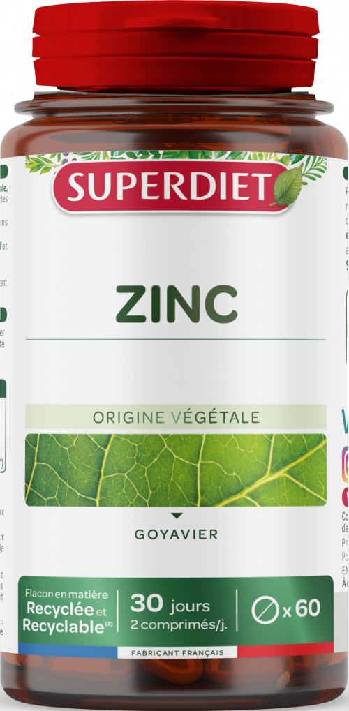 Zinc Superdiet - pot de 60 comprimés