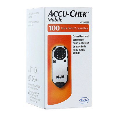 Accu-Chek Mobile - 2 cassettes pour 100 tests