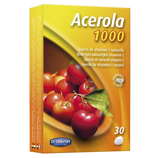 Acérola 1000 Orthonat - boite de 30 comprimés