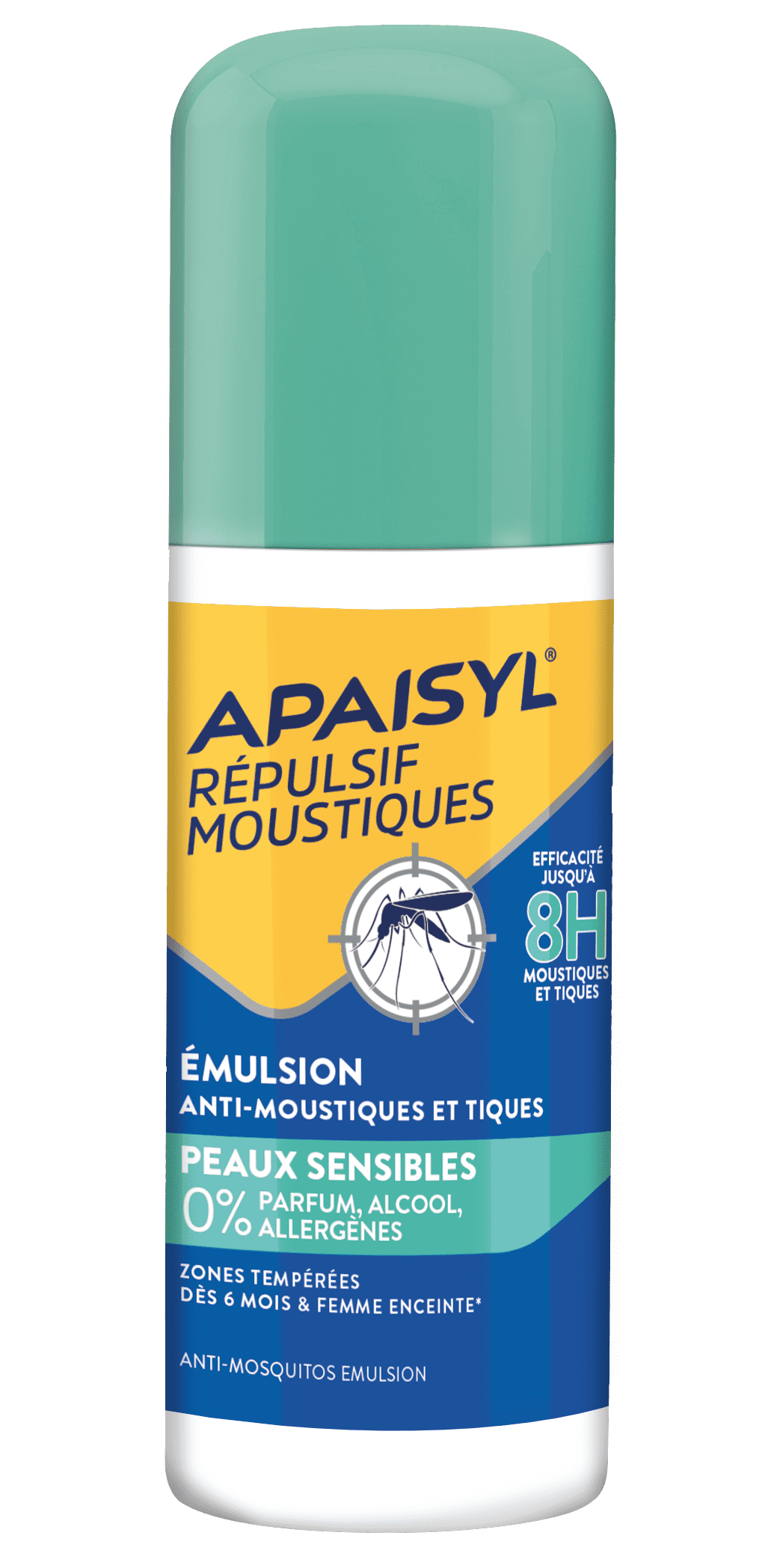 Emulsion anti-moustiques peaux sensibles Apaisyl - spray de 90 ml