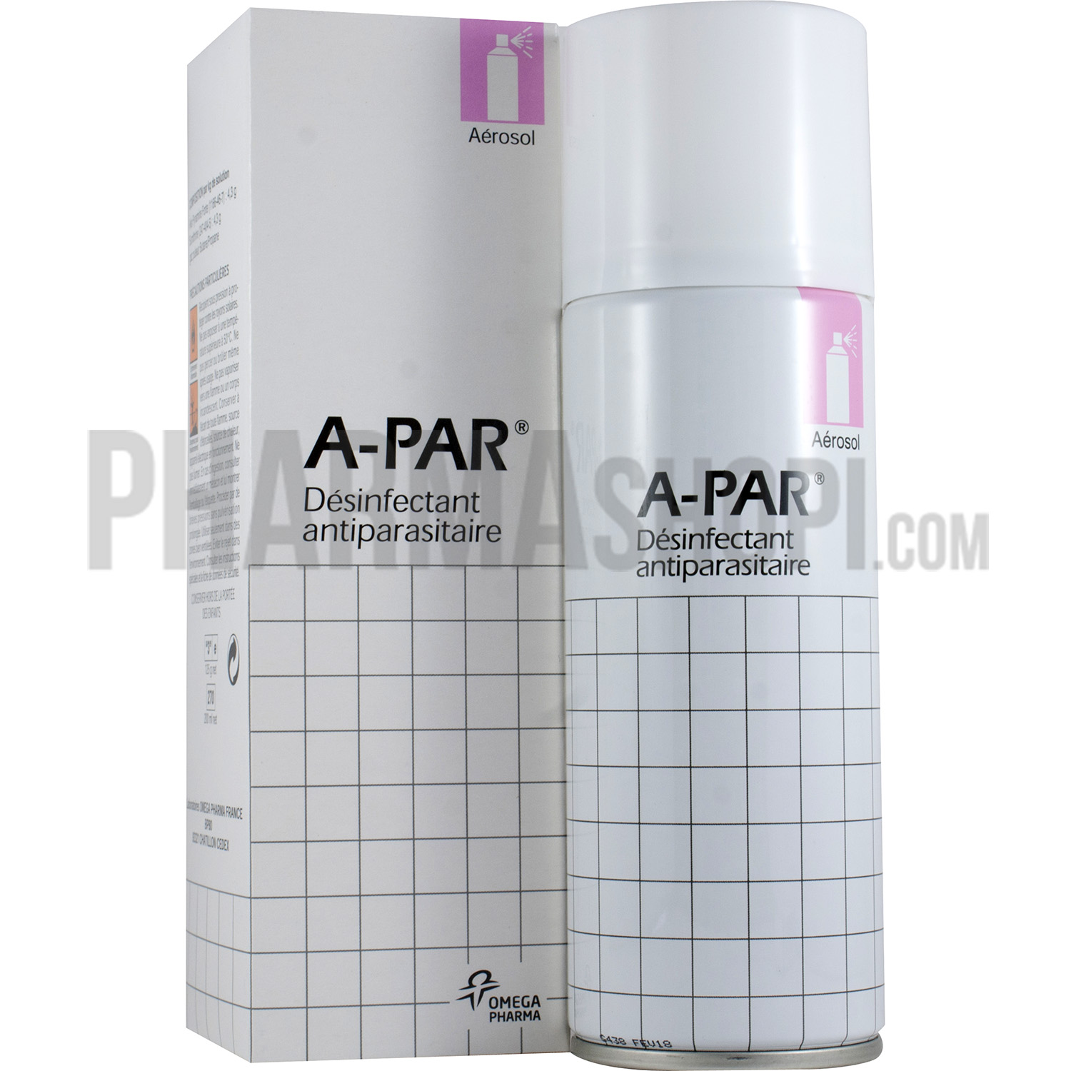 A-Par désinfectant antiparasitaire - spray de 200 ml