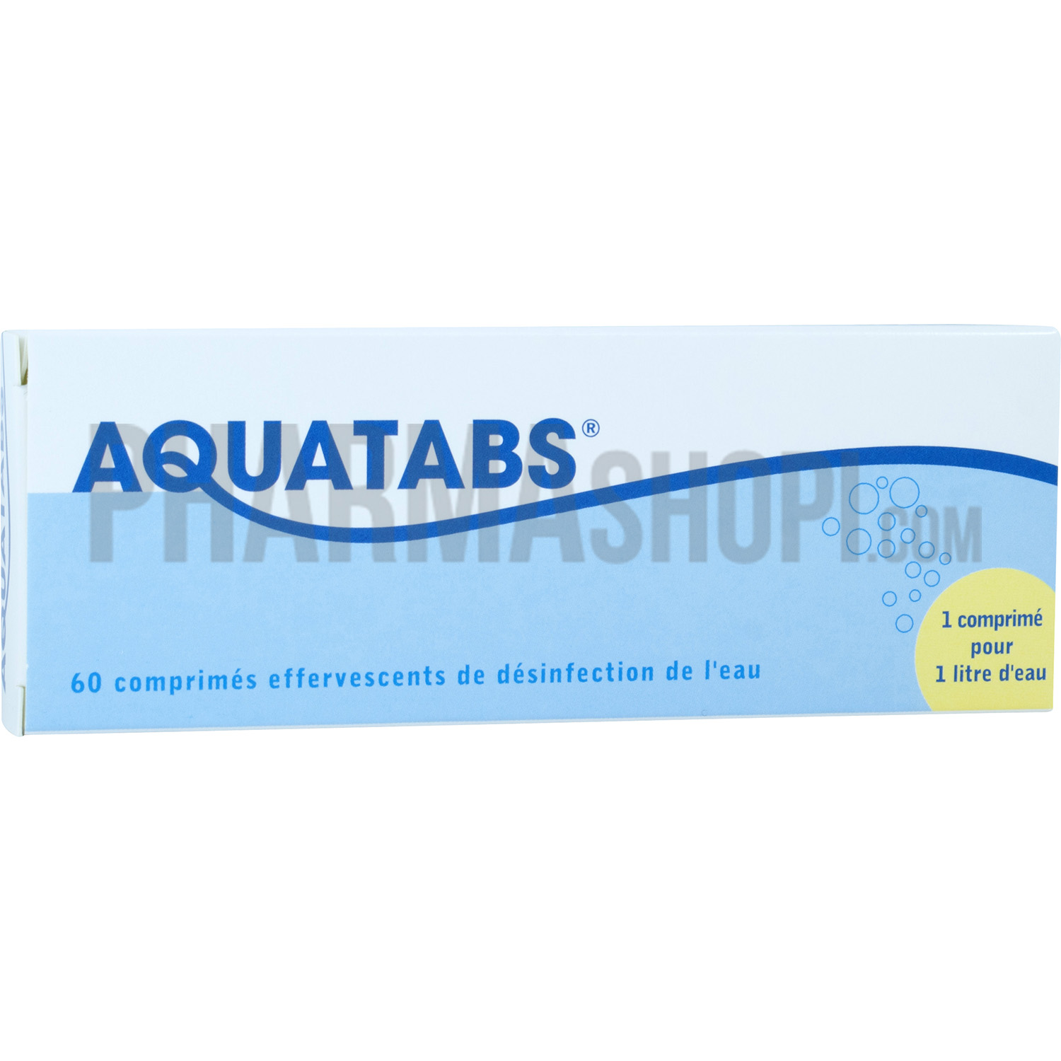 Aquatabs comprimé effervescent - boite de 60 comprimés