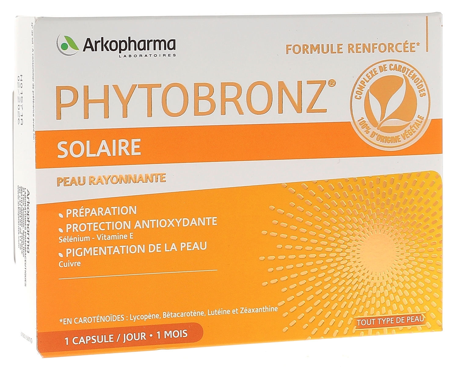 Phytobronz solaire peau rayonnante Arkopharma complément alimentaire — free download