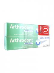 Arthrodont protect gel dentifrice fluoré - lot de 2 boîtes de 75 ml