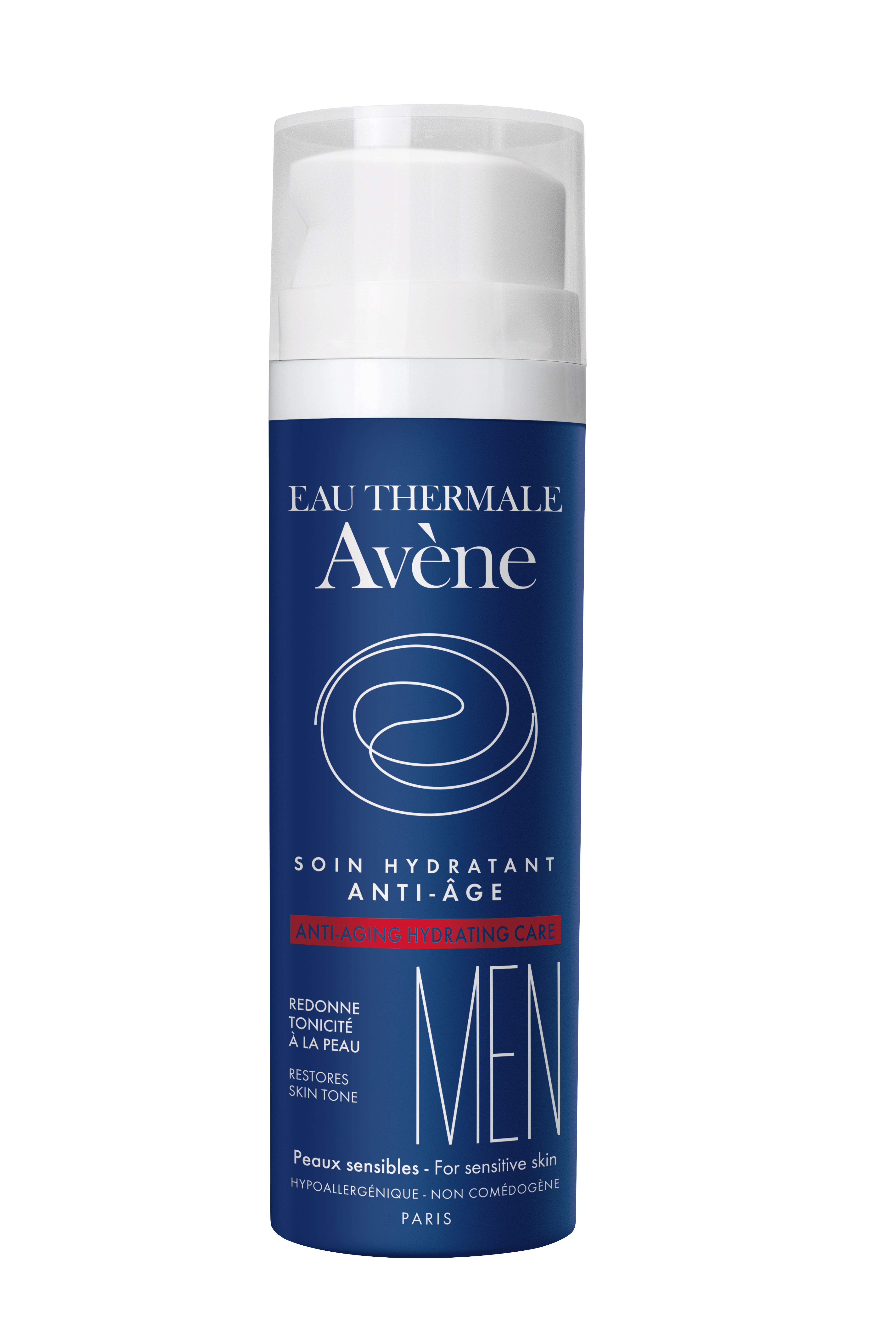 Soin hydratant anti-âge Avène men - flacon de 50 ml