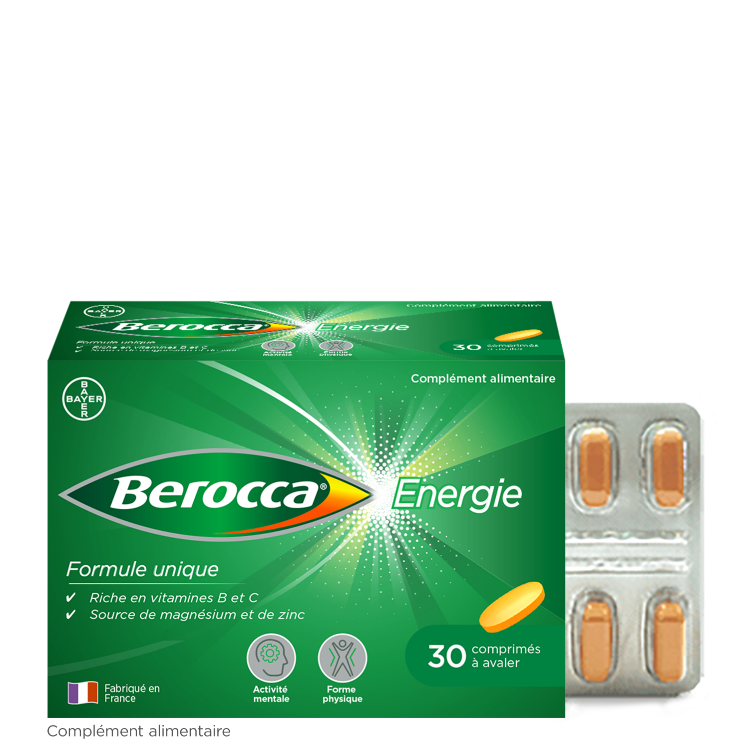 Berocca comprimé pelliculé, Boîte de 30 comprimés