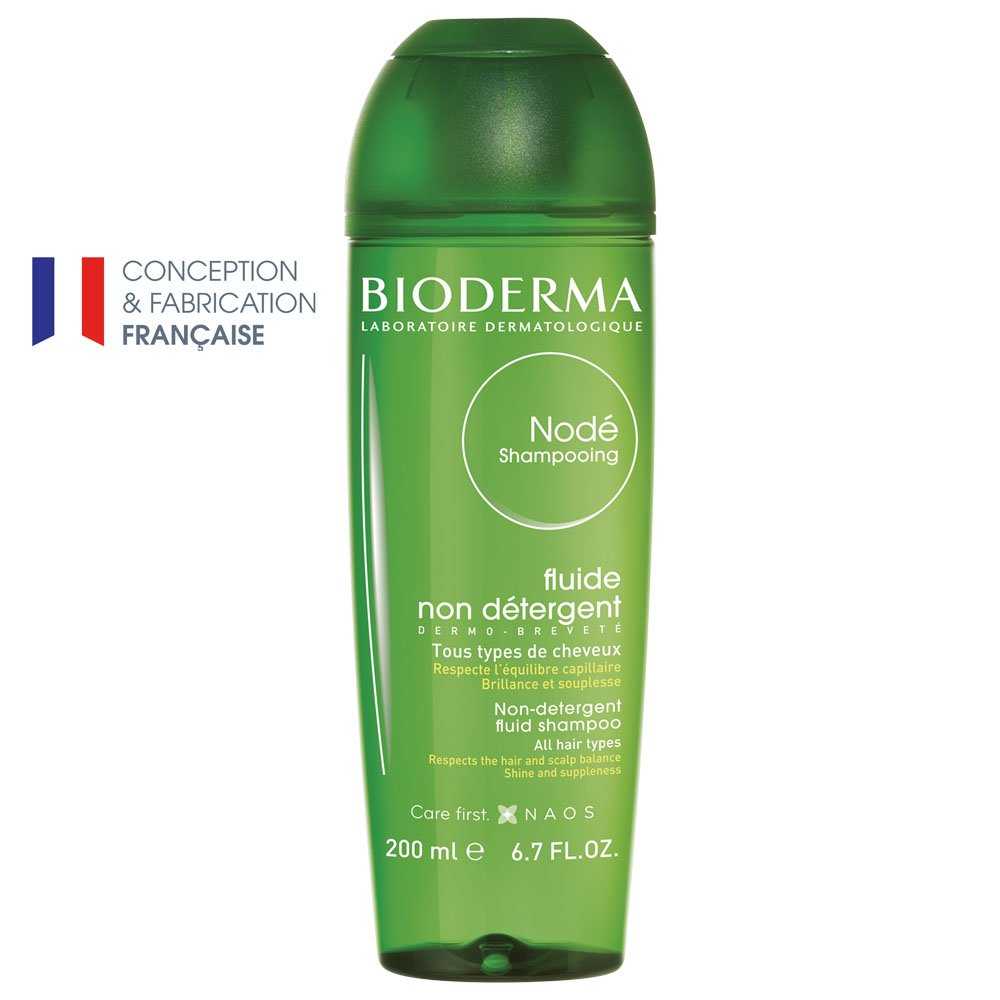 Nodé shampooing fluide non détergent Bioderma - flacon de 200 ml