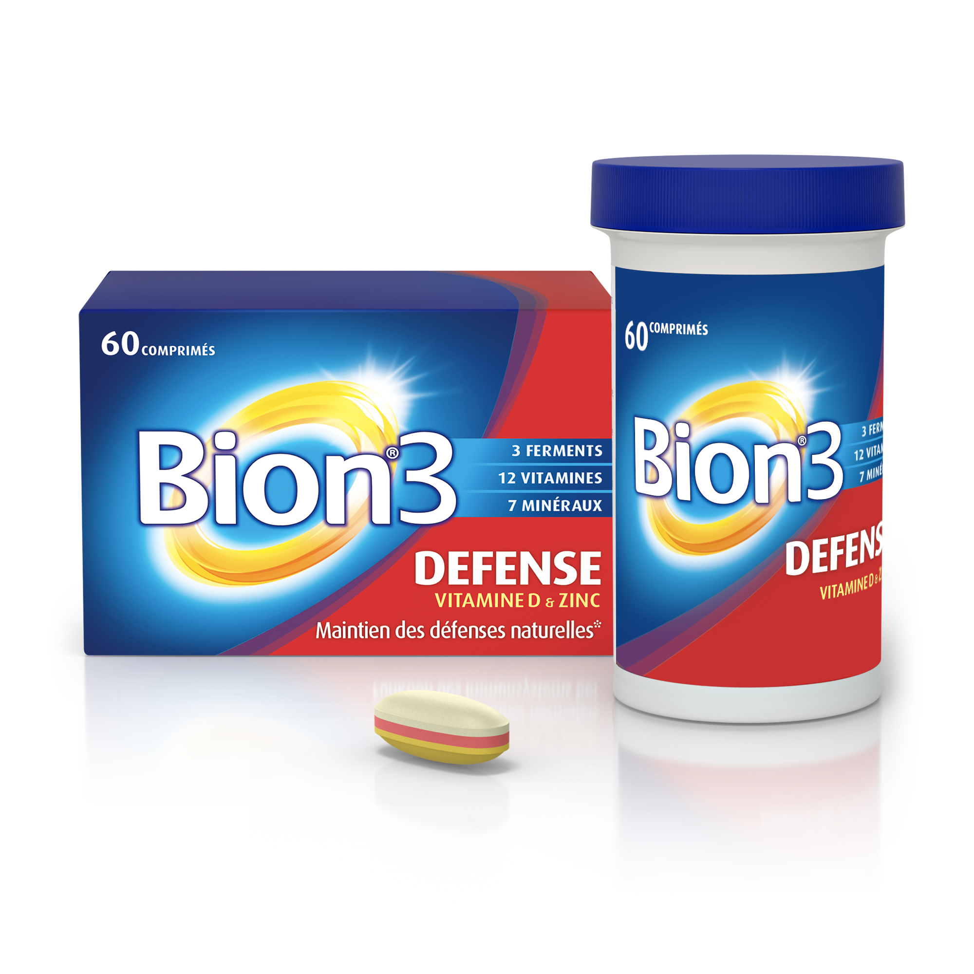 Bion 3 adulte Défense - 60 comprimés