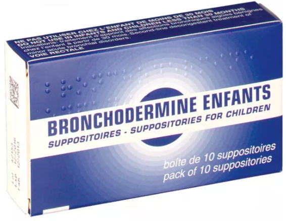 Bronchodermine Enfants Suppositoire Boite De 10 Suppositoires