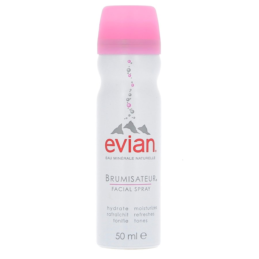 Brumisateur Evian, hydrate, rafaîchit, tonifie, eau minérale naturelle