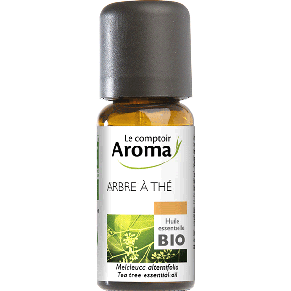 Huile essentielle d'Arbre à thé bio Le comptoir Aroma - flacon de 10 ml