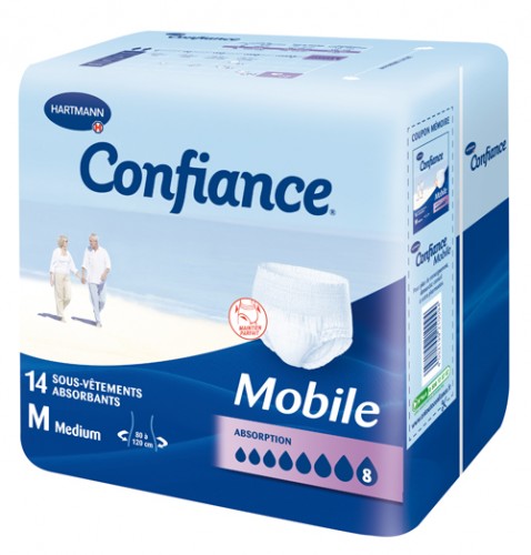 Confiance mobile absorption 8 taille M - 14 sous-vêtements absorbants