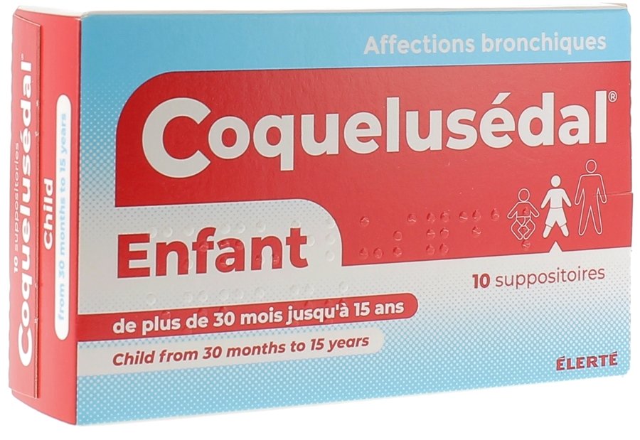 Coquelusédal enfants - boite de 10 suppositoires