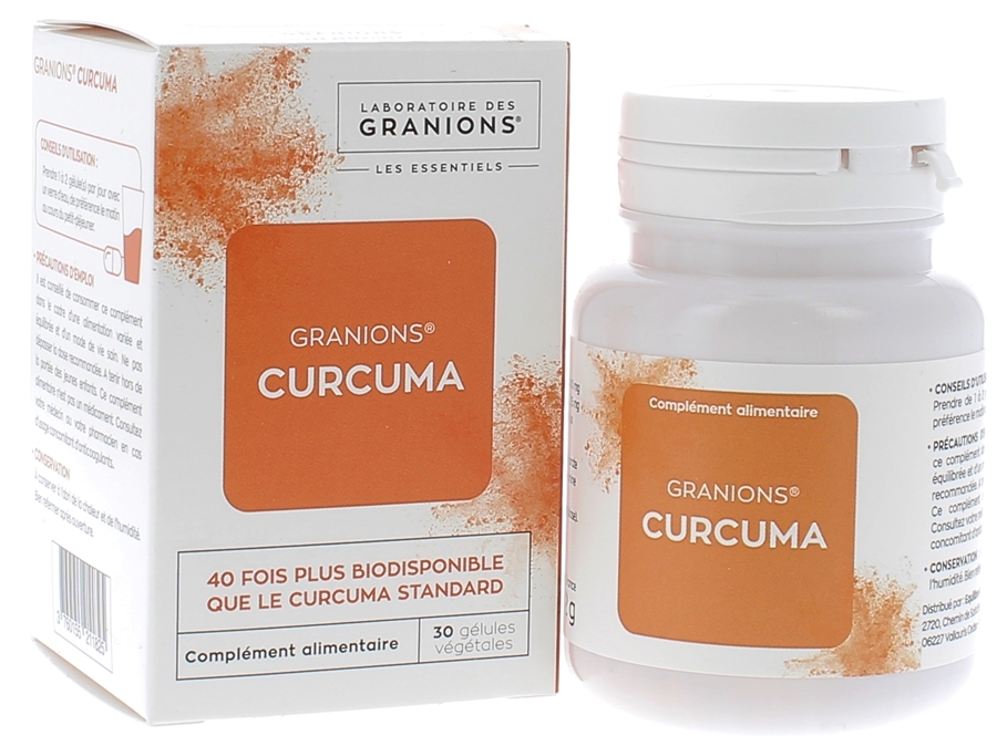 Curcuma Granions - boite de 30 gélules