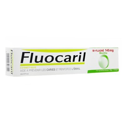 Dentifrice bi-fluoré 145 mg menthe Fluocaril - tube de 75 ml