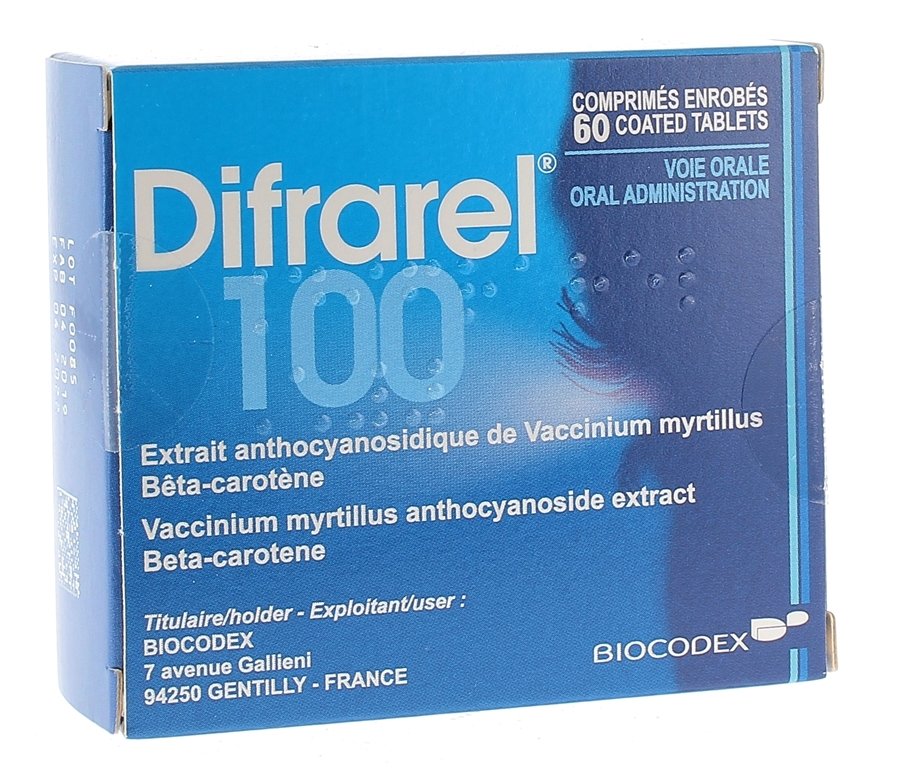 Difrarel 100mg - 60 comprimés enrobés