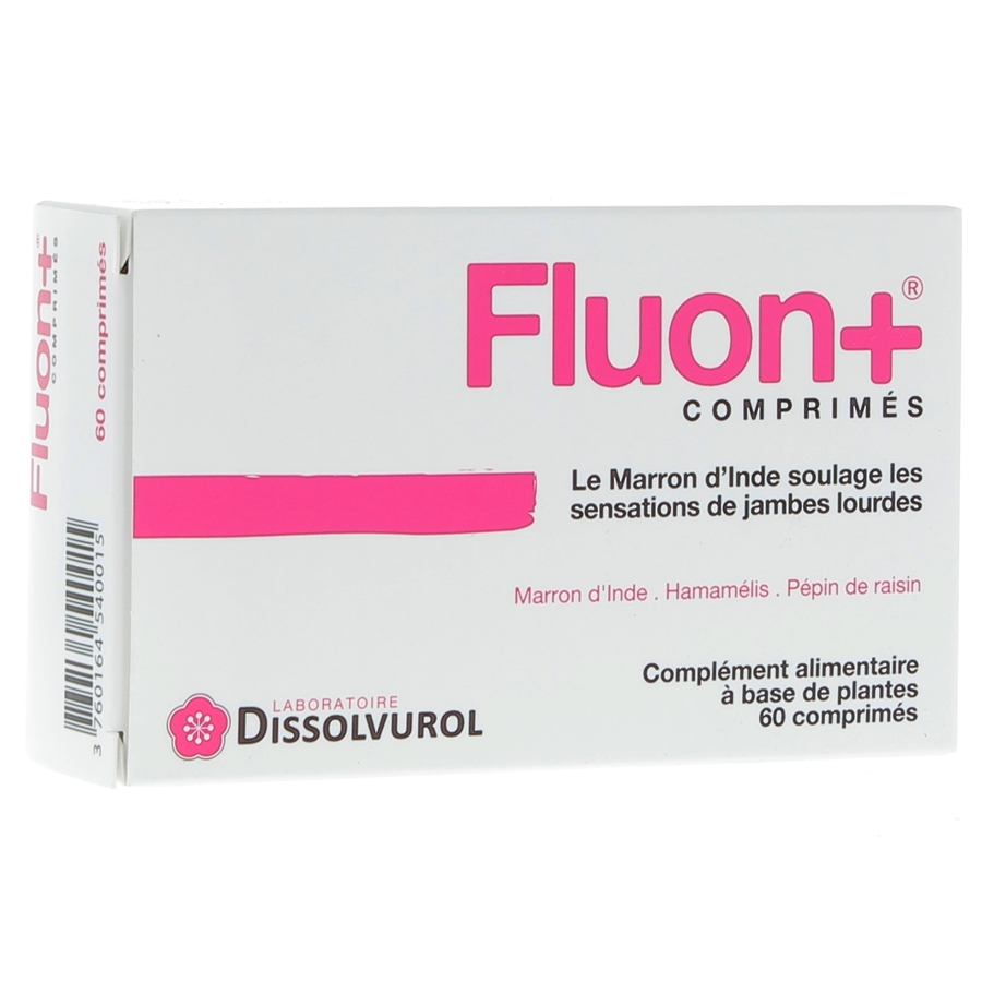 Fluon + comprimé Dissolvurol, boite de 60 comprimés