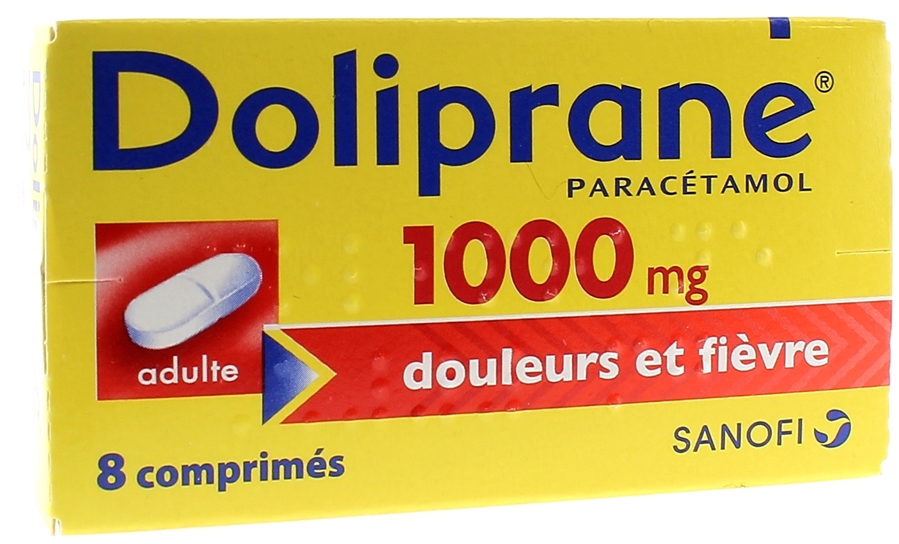 Doliprane 1000mg - 8 comprimés