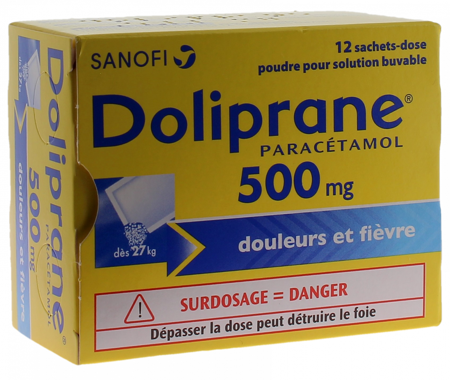 Doliprane 500 mg sachet poudre