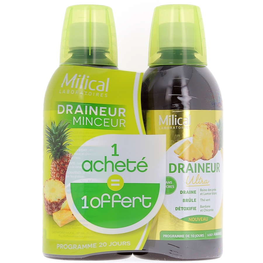 Draineur minceur Ultra ananas Milical Draineur minceur Ultra ananas Milical