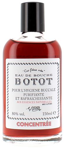 Eau de bouche Botot pour l'hygiène buccale purifiante - Flacon 150 ml