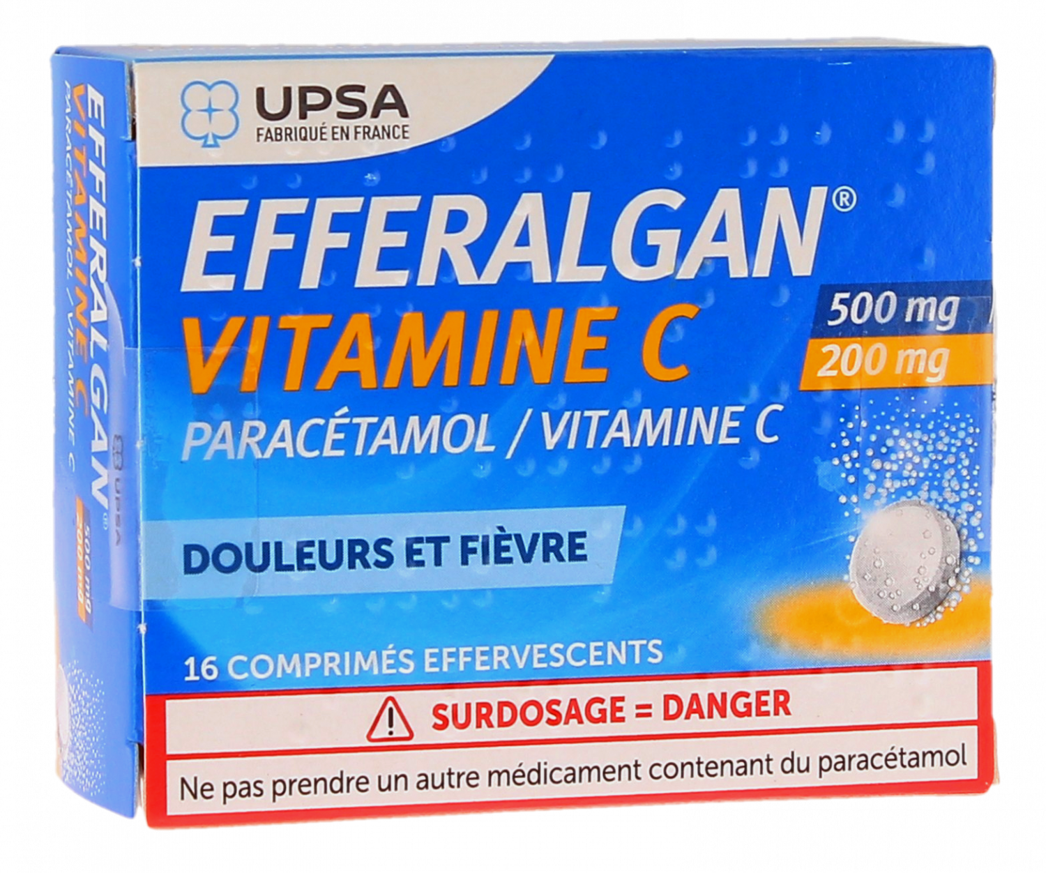 Efferalgan 500 : médicament à bas de paracetmol contre douleur et ...