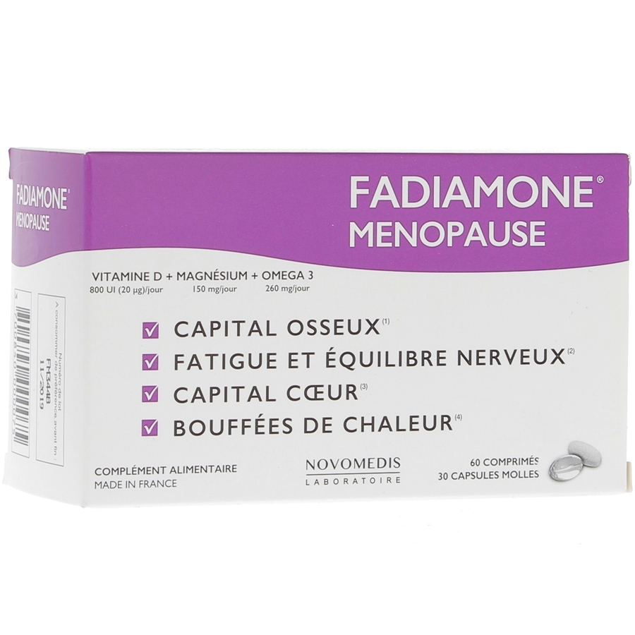 Fadiamone ménopause - 60 comprimés + 30 capsules