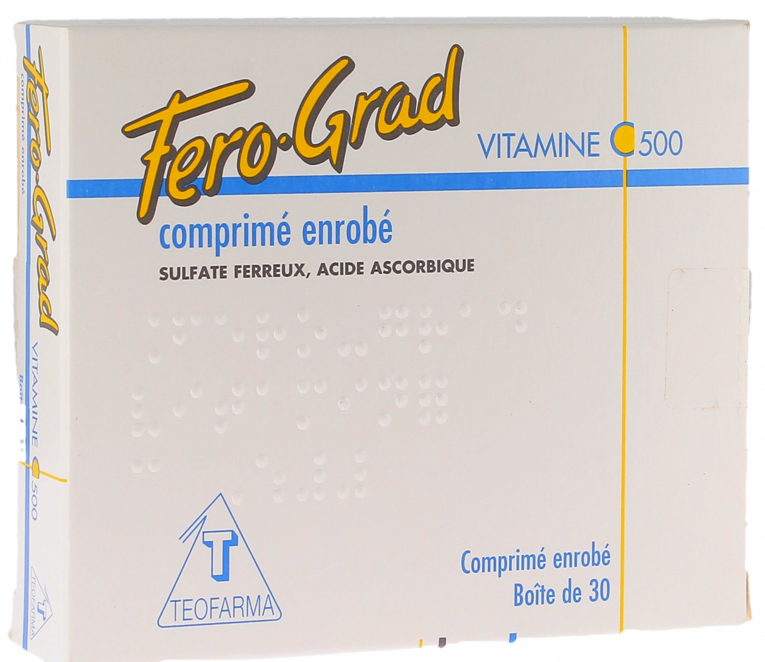 Fero-grad Vitamine C 500 comprimé enrobé - boîte de 30 comprimés