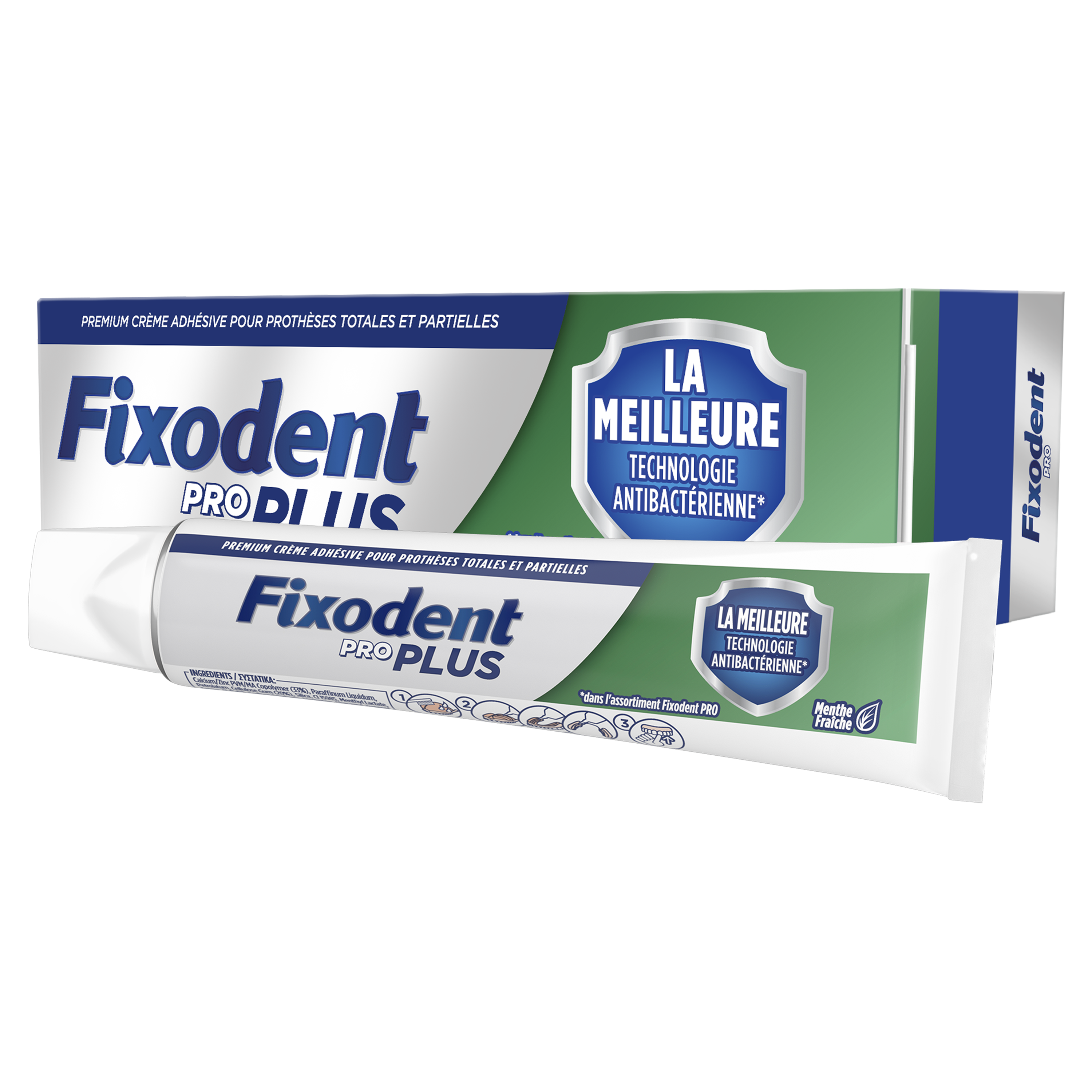 Fixodent Pro Plus - La meilleure fixation - crème adhésive 